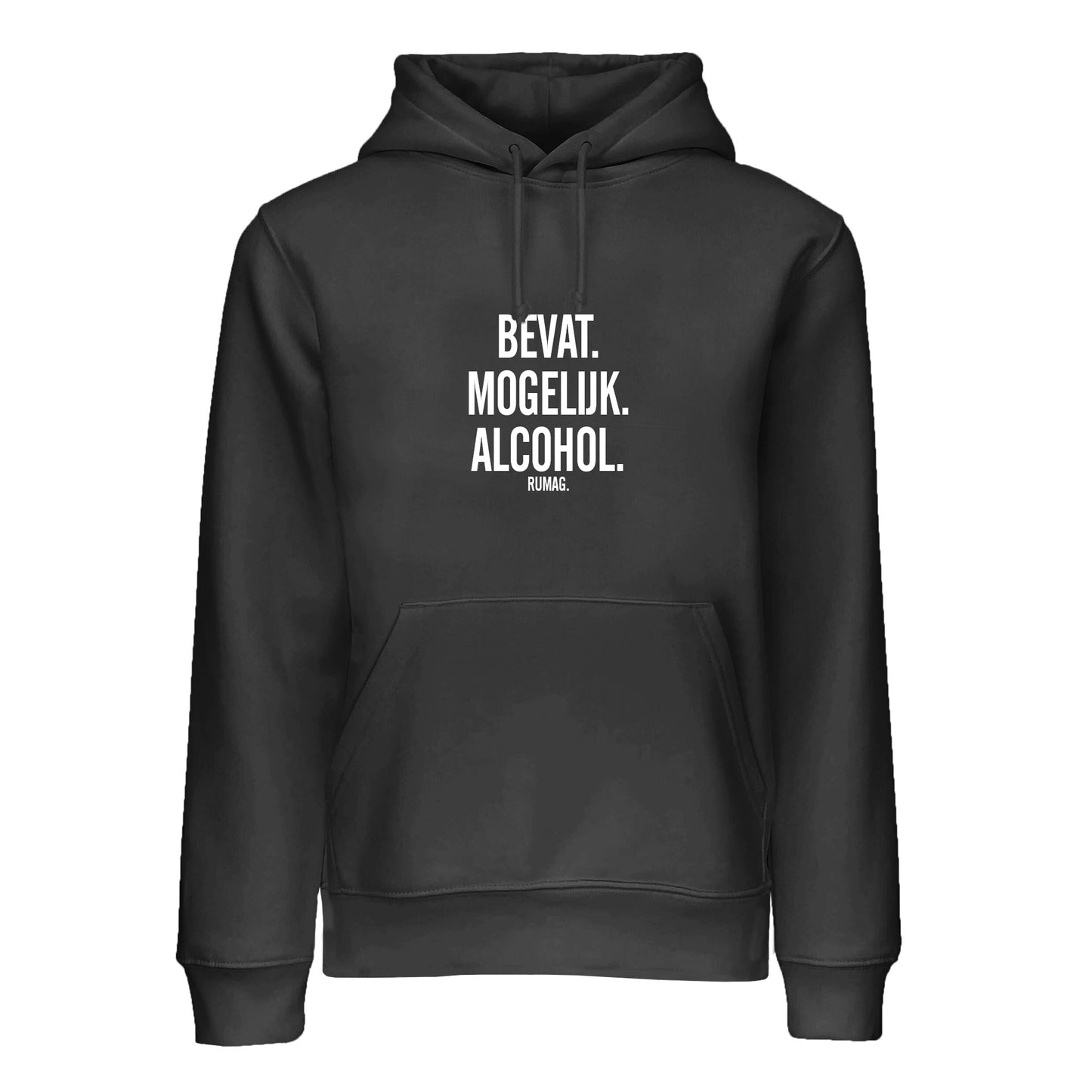Unisex hoodie 'BEVAT MOGELIJK ALCOHOL'