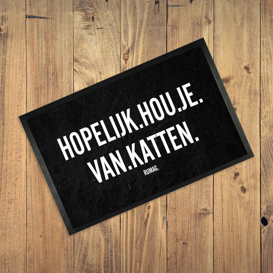 Deurmat - Hopelijk hou je van katten