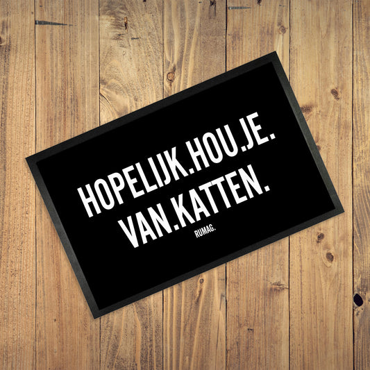 Deurmat - Hopelijk hou je van katten