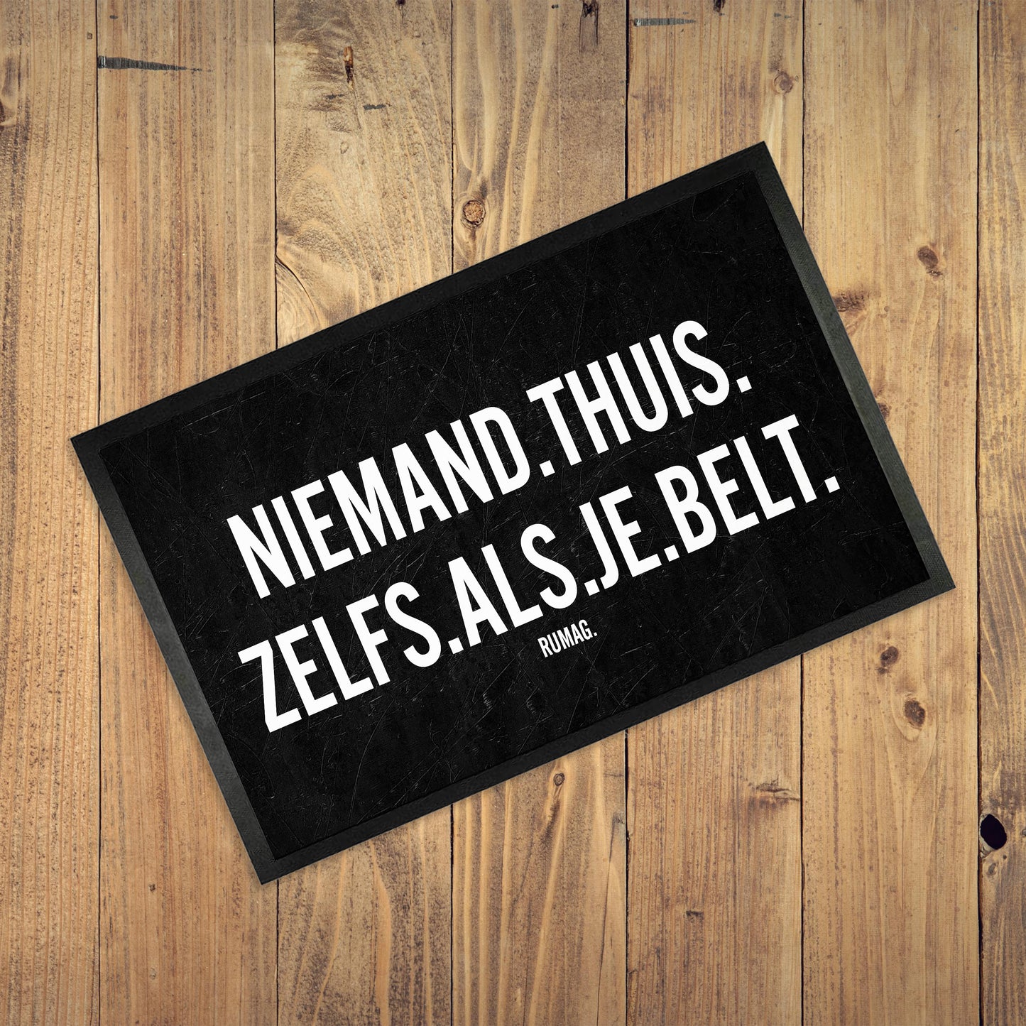 Deurmat - Niemand thuis. Zelfs als je belt.