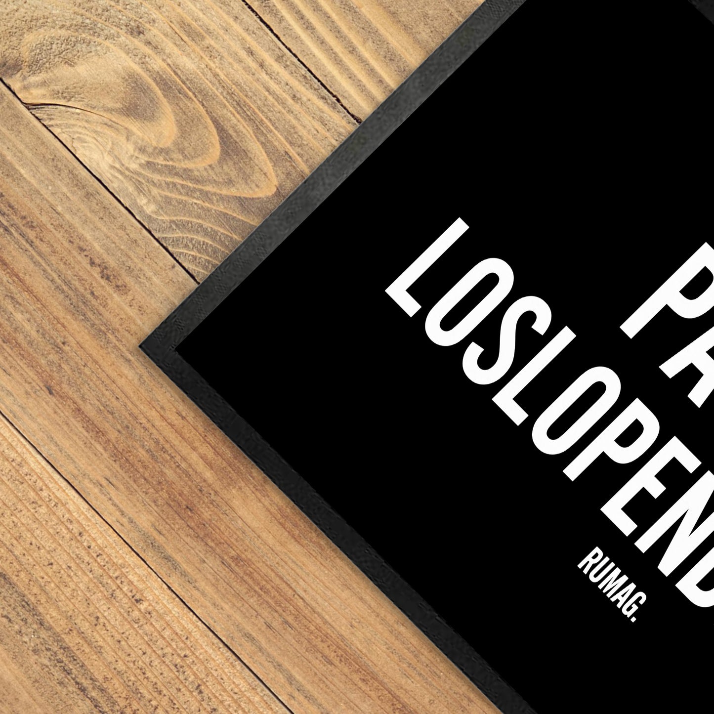 Deurmat - Pas op! Loslopende man