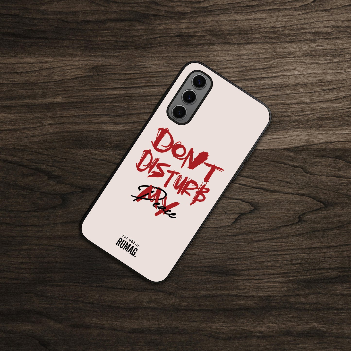 RUMAG Telefoonhoes Samsung - Don't disturb my peace WIT