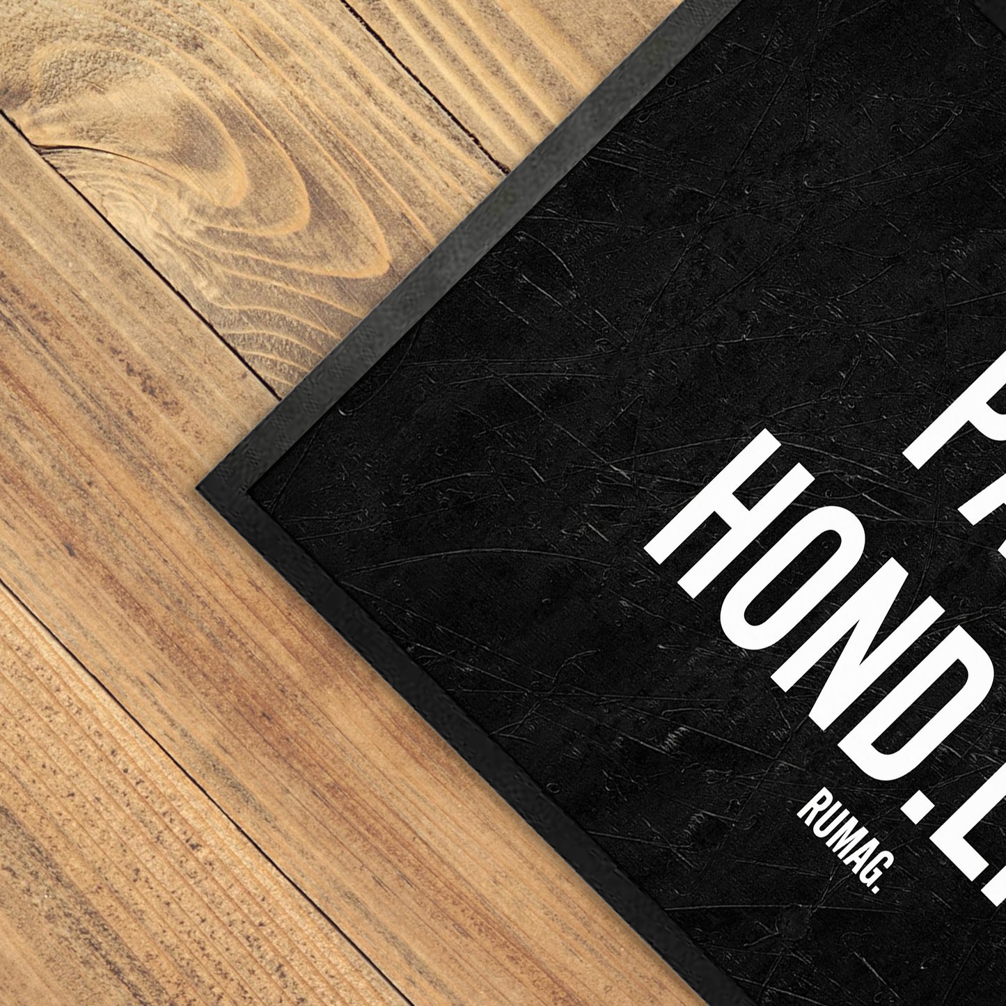 Deurmat - Pas op: Hond likt