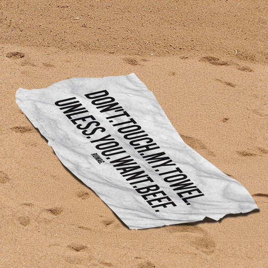 Strandlaken - Don't touch my towel