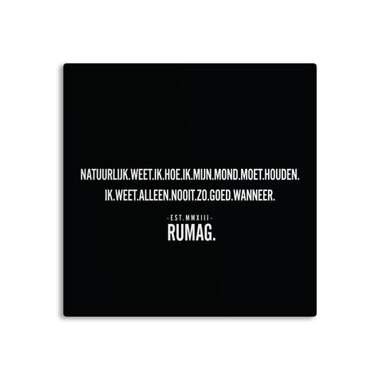 RUMAG Tegel - Natuurlijk weet ik hoe