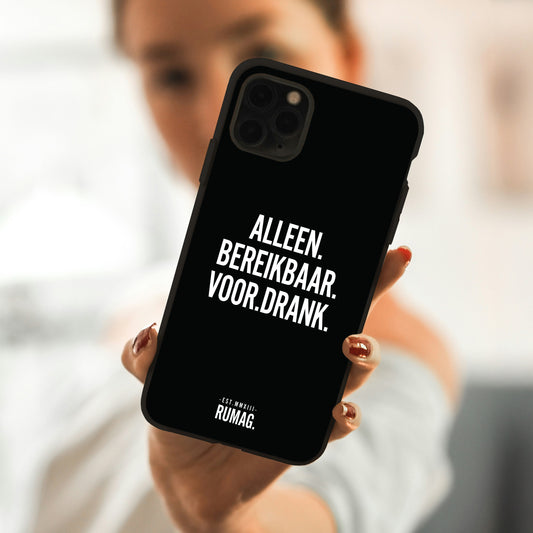 RUMAG Telefoonhoes iPhone - Alleen bereikbaar voor drank