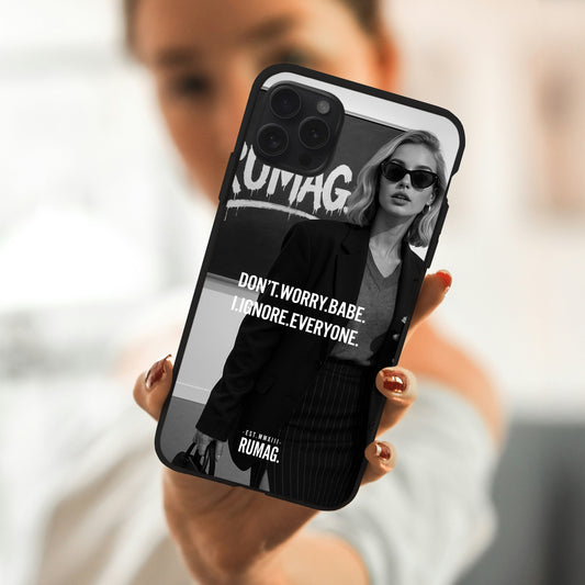 RUMAG Telefoonhoes iPhone - Don't worry I ignore everyone