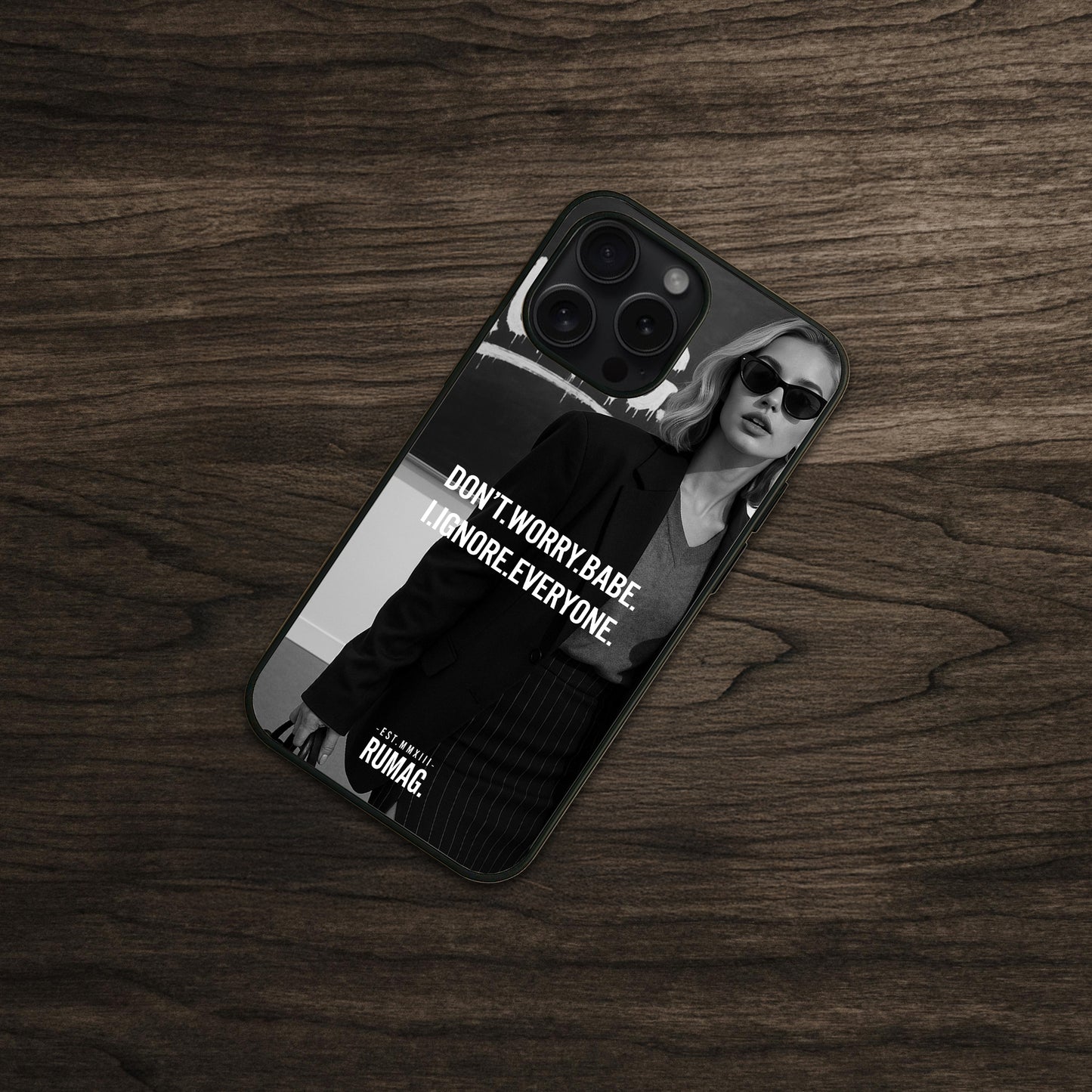 RUMAG Telefoonhoes iPhone - Don't worry I ignore everyone