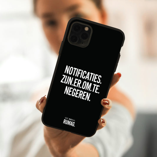 RUMAG Telefoonhoes iPhone - Notificaties zijn er om te negeren