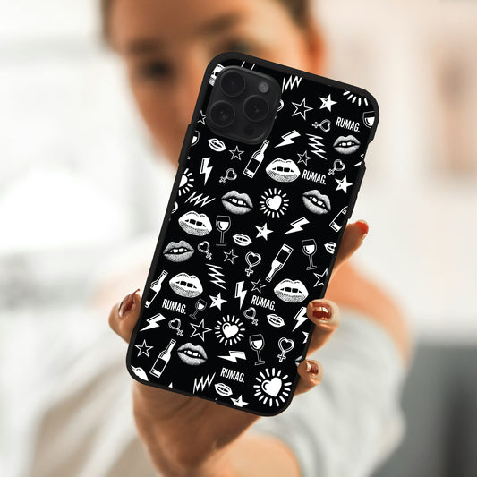 RUMAG Telefoonhoes iPhone - SASSY CHAOS zwart