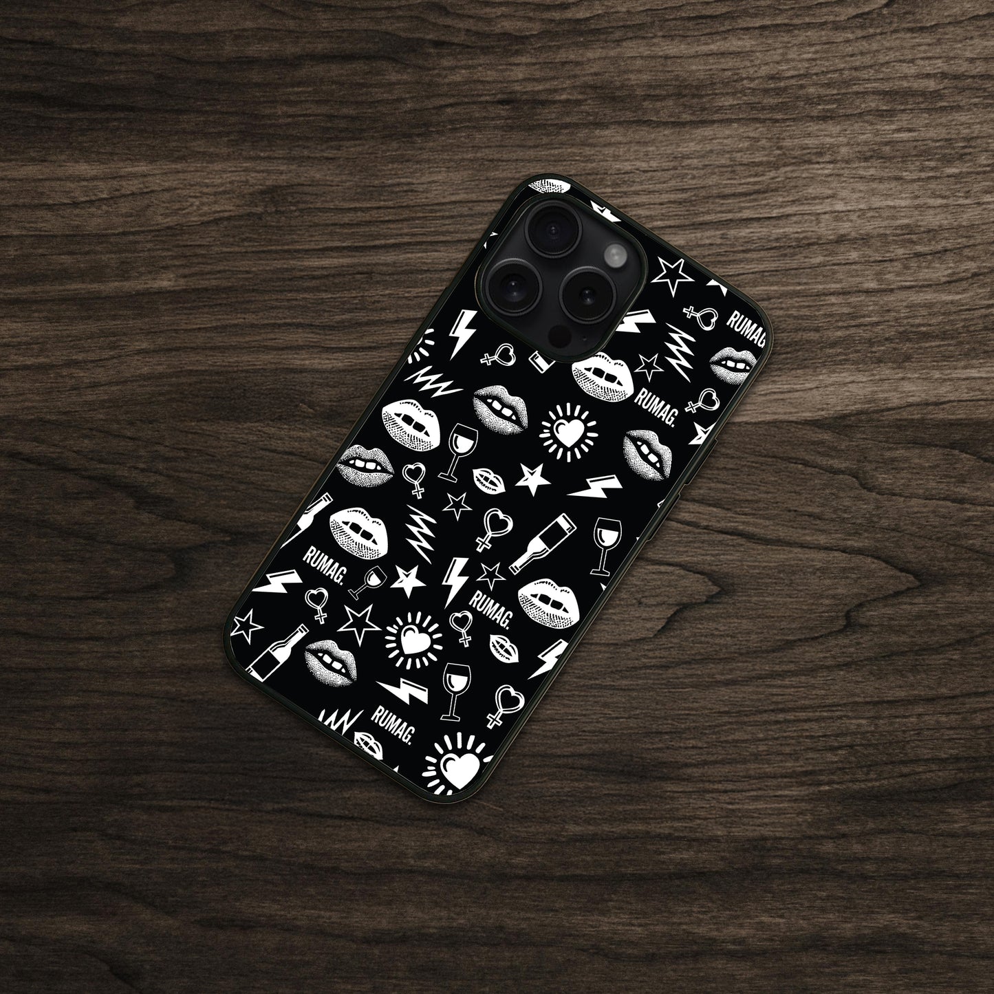 RUMAG Telefoonhoes iPhone - SASSY CHAOS zwart