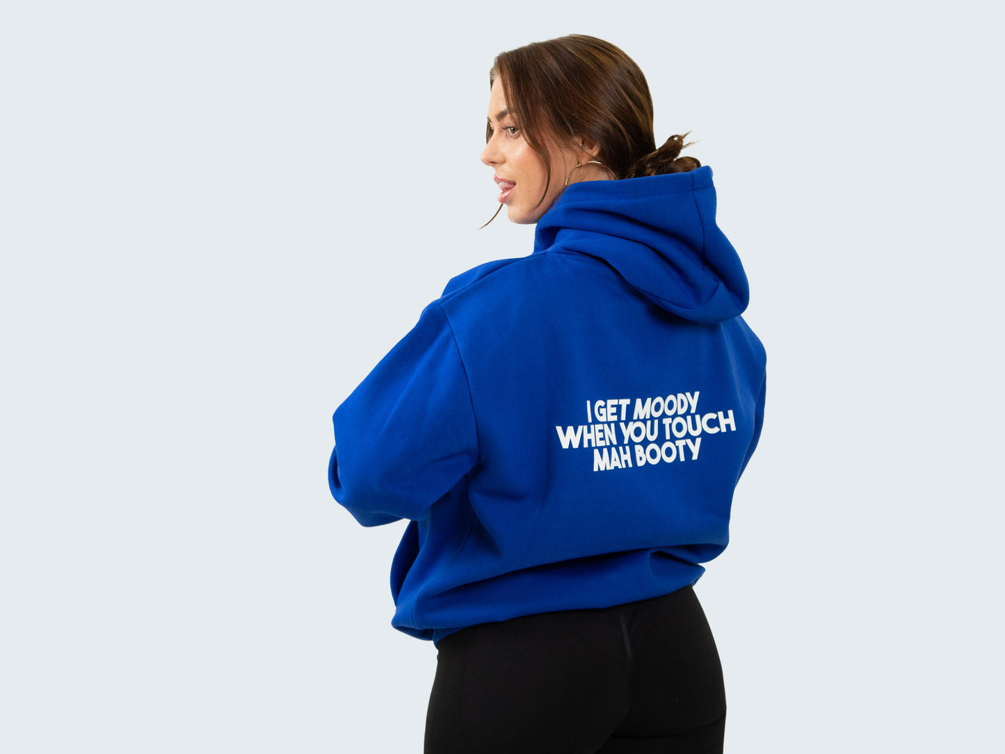 Hoodie Heavy Blauw - I get moody