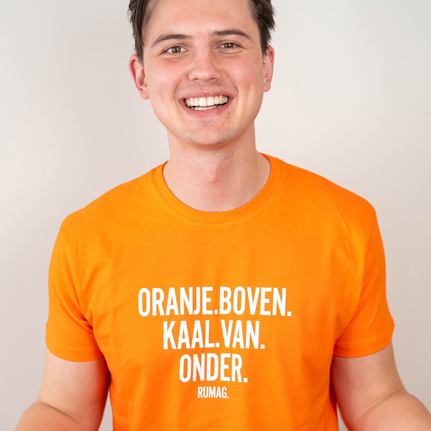 Oranje Boven Kaal Van Onder - Koningsdag T-shirt