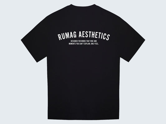 T-Shirt Heavy Zwart - RUMAG Aesthetics