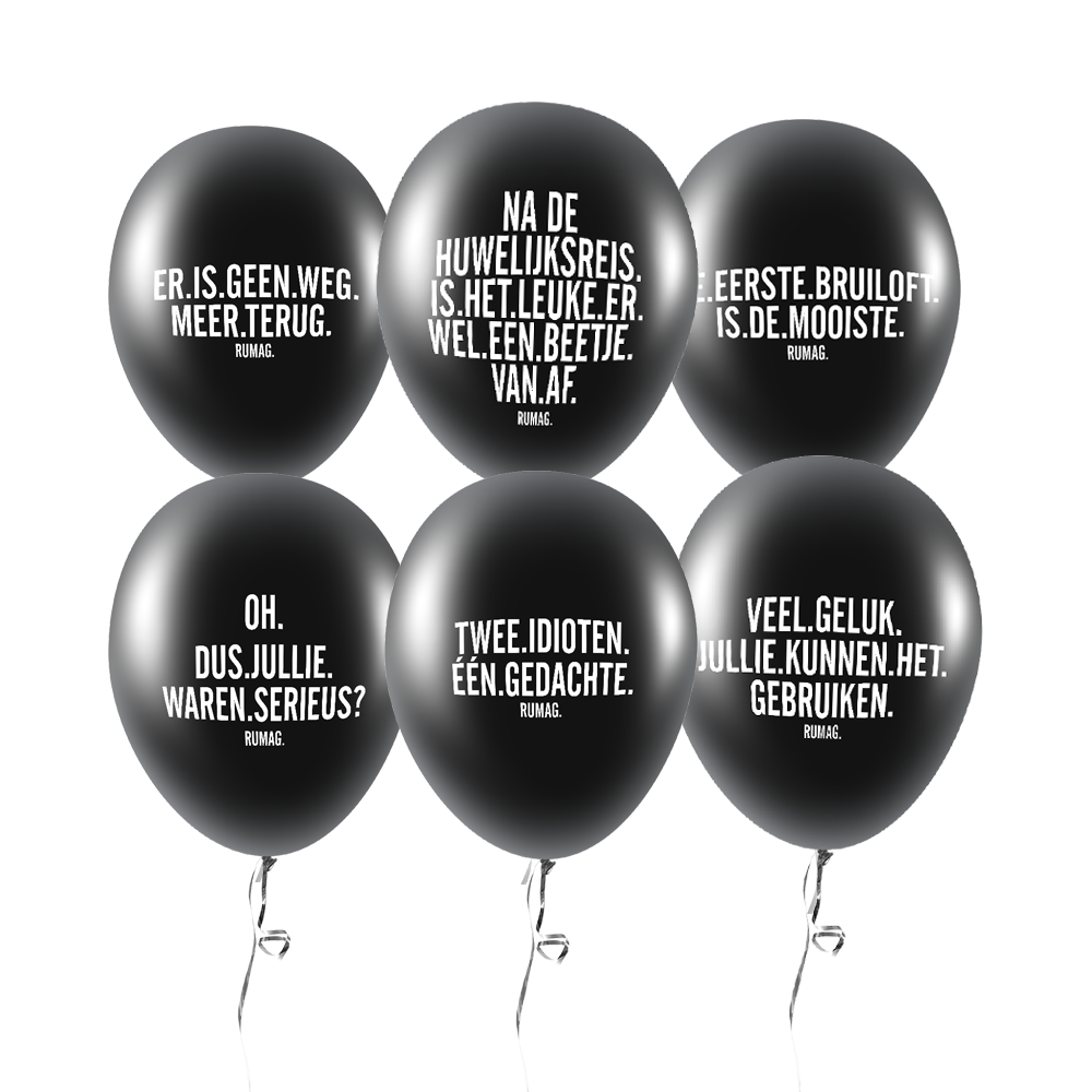Ballonnen 'Bruiloft'