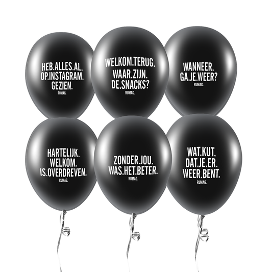Ballonnen 'Welkom terug'