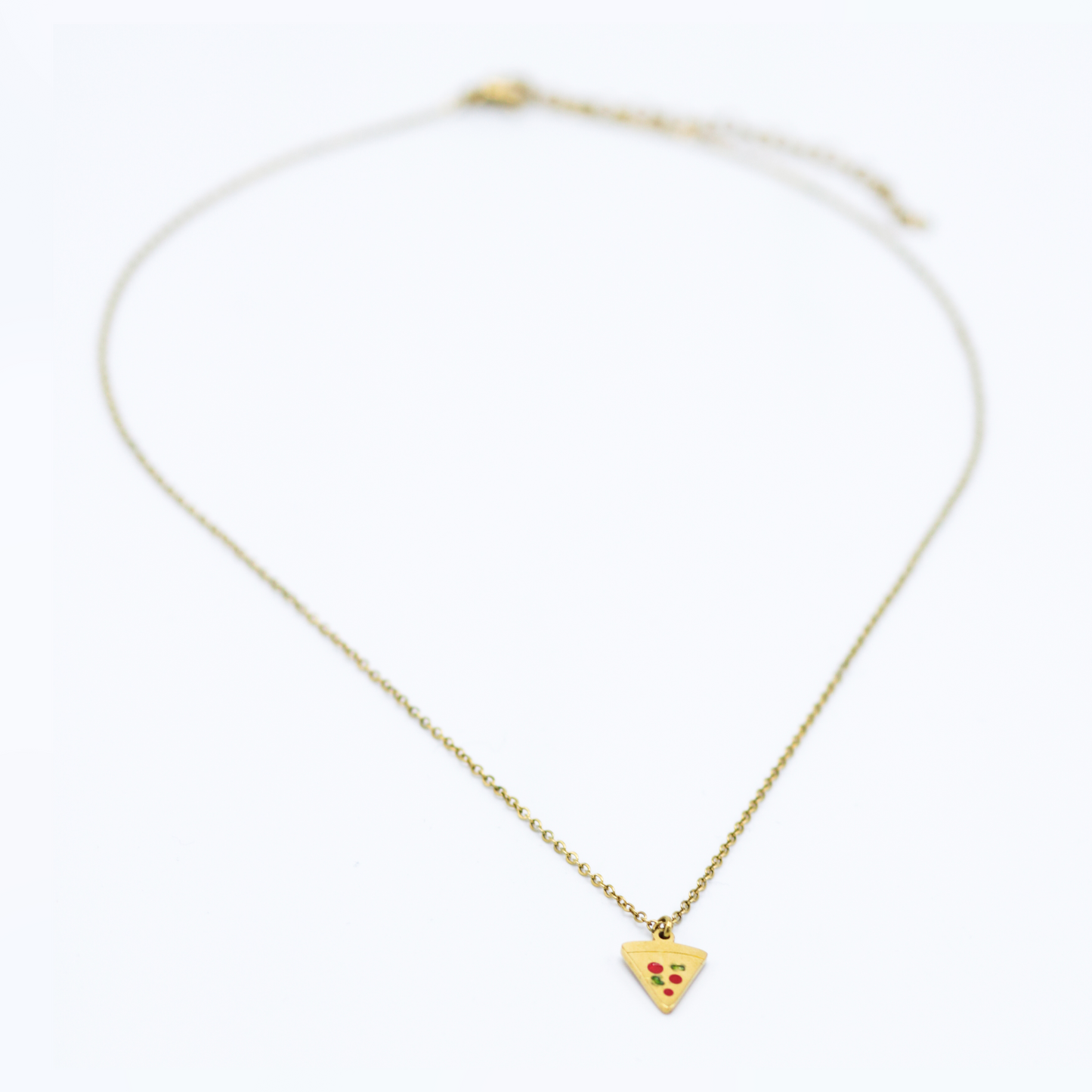 Goudkleurige ketting 'Pizza perfect'