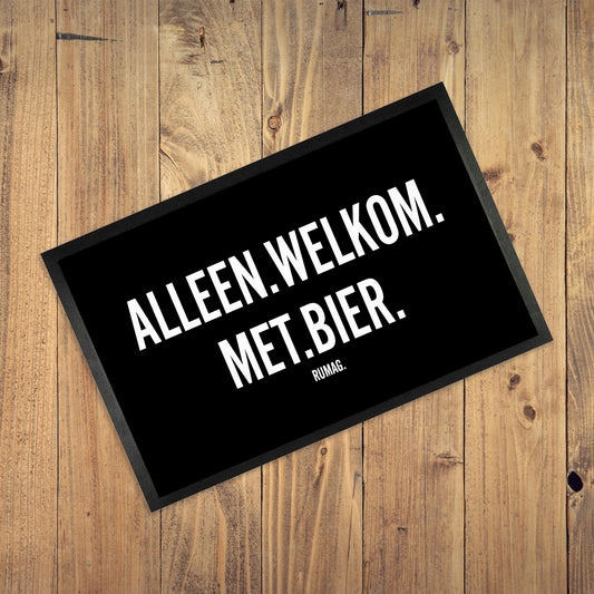 Deurmat - Alleen welkom met bier