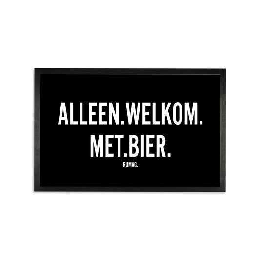 Deurmat - Alleen welkom met bier