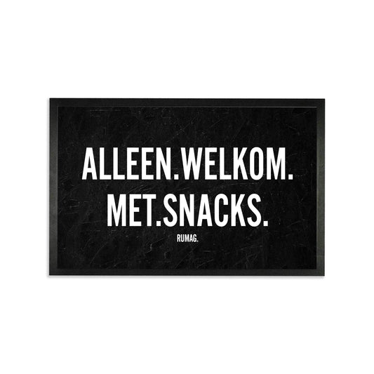 Deurmat - Alleen welkom met snacks