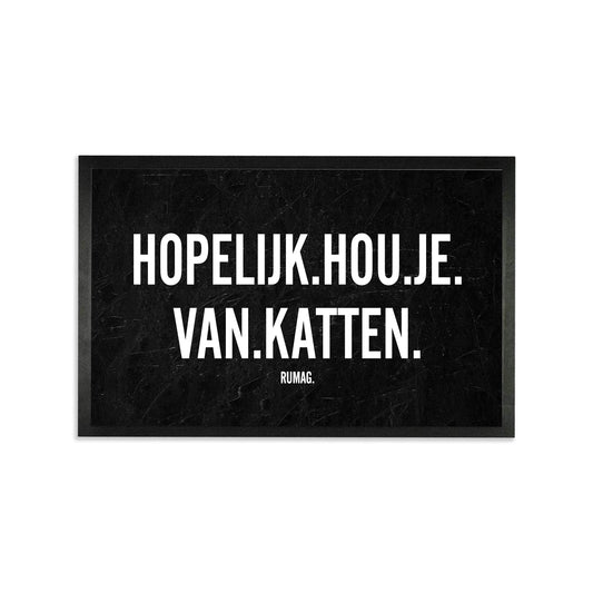 Deurmat - Hopelijk hou je van katten