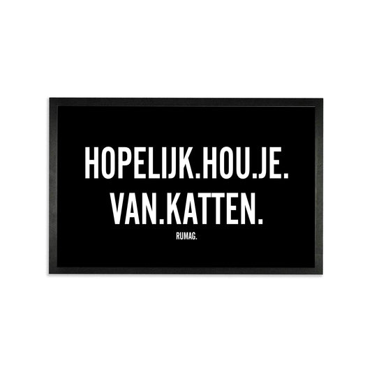 Deurmat - Hopelijk hou je van katten