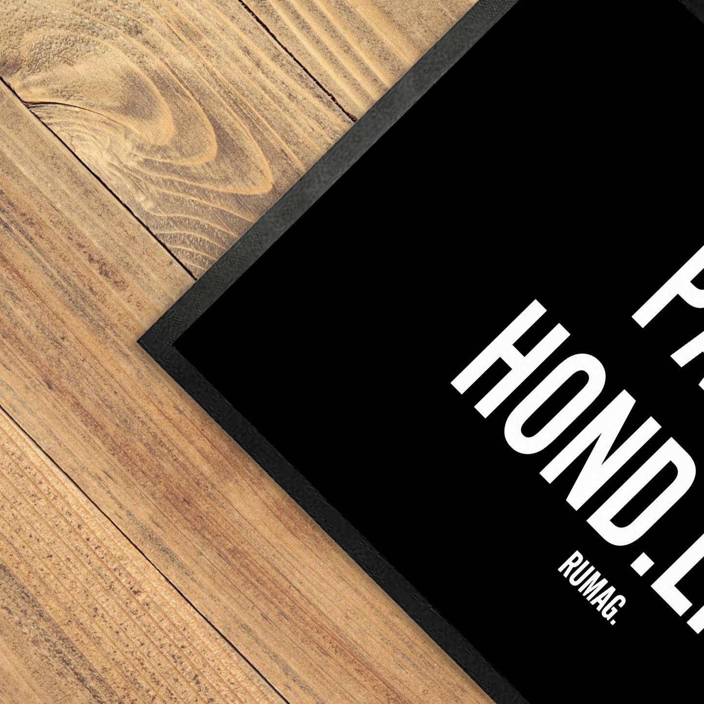 Deurmat - Pas op: Hond likt