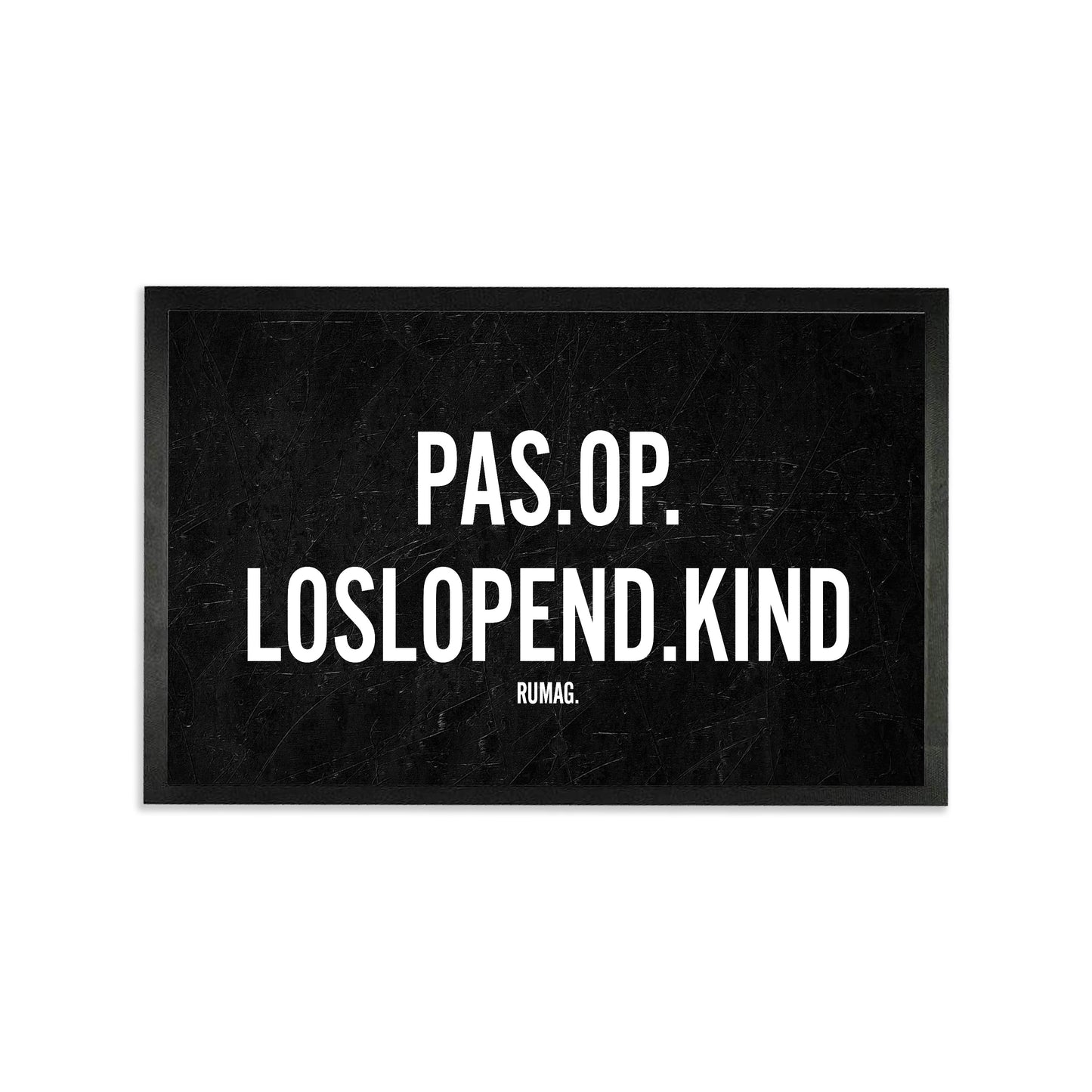 Deurmat - Pas op: loslopend kind