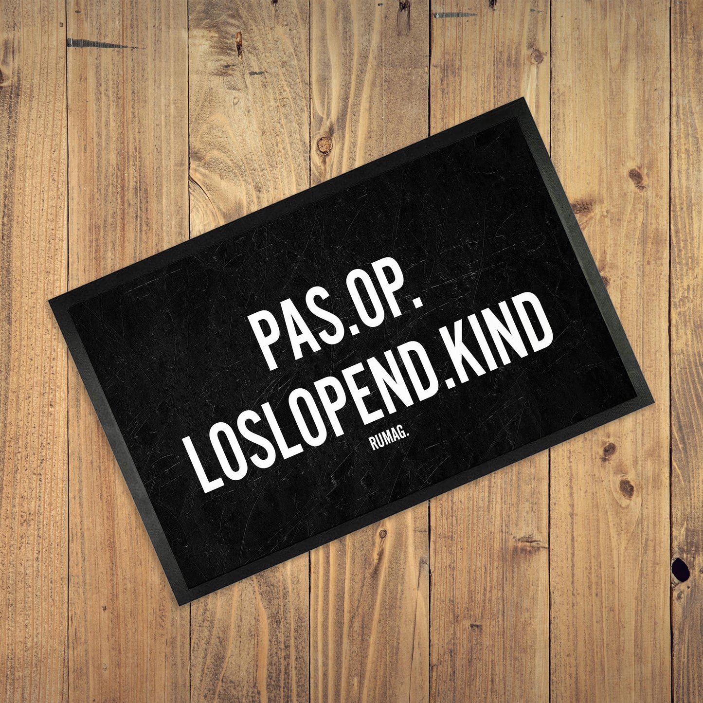 Deurmat - Pas op: loslopend kind