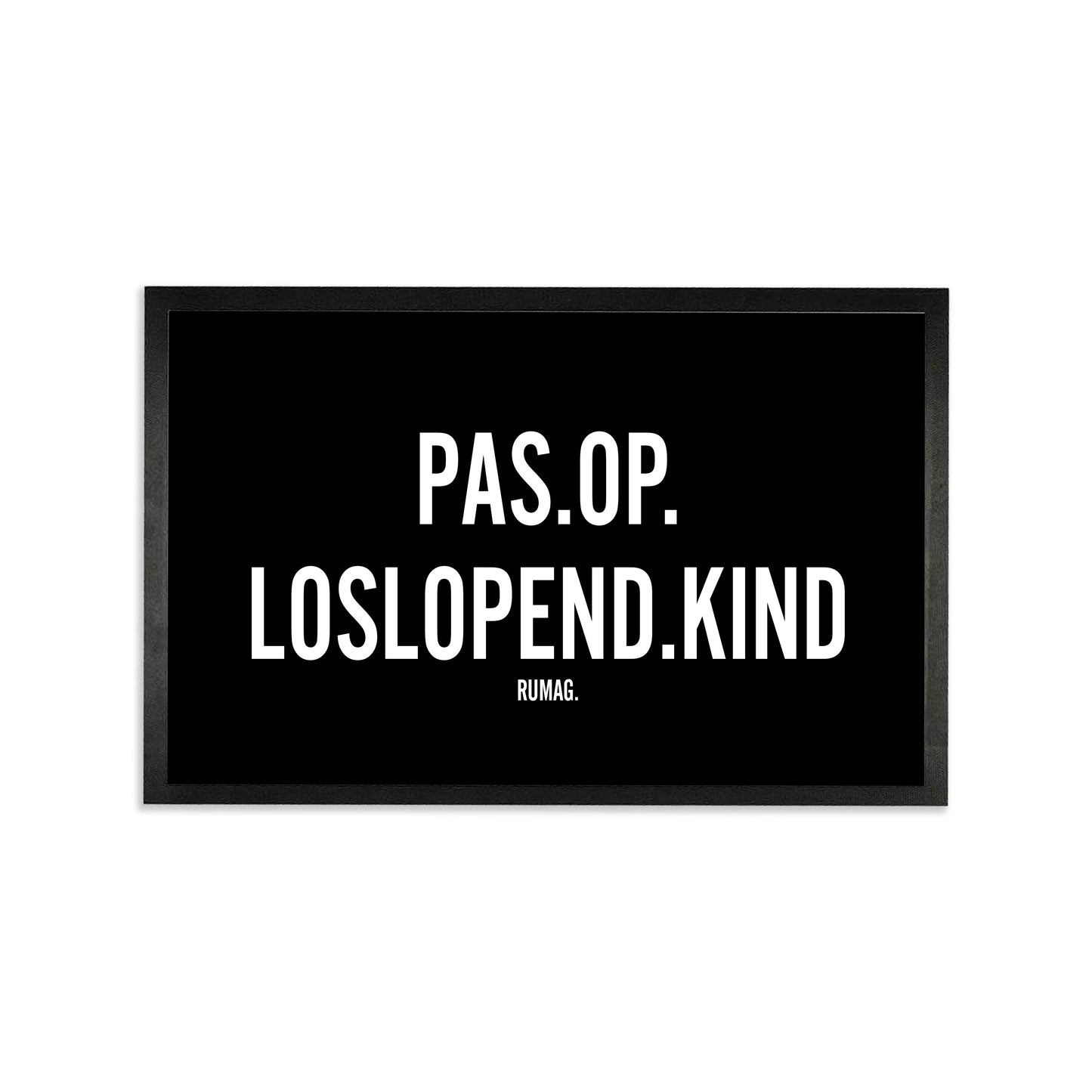 Deurmat - Pas op: loslopend kind
