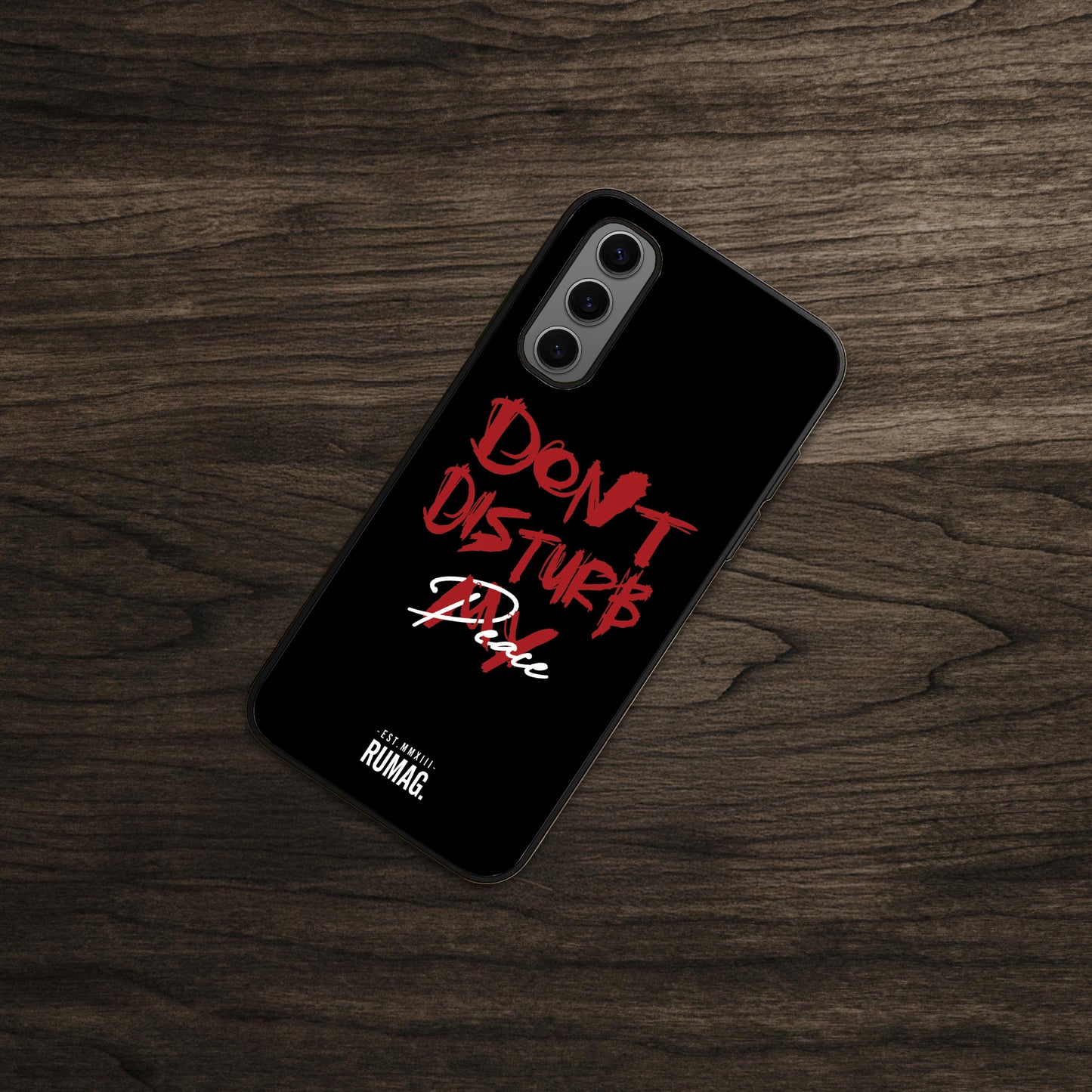 RUMAG Telefoonhoes Samsung - Don't disturb my peace ZWART