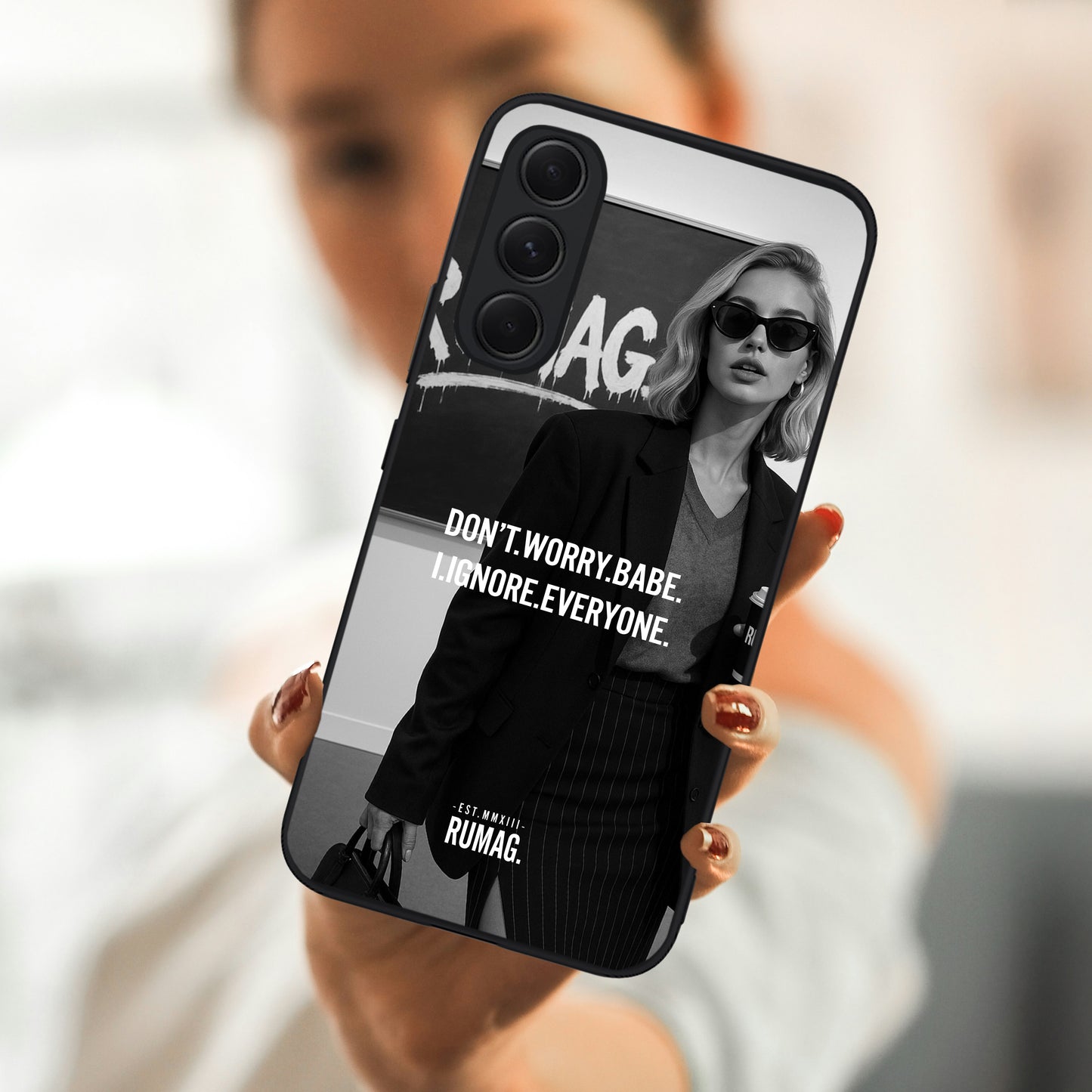 RUMAG Telefoonhoes Samsung - Don't worry I ignore everyone