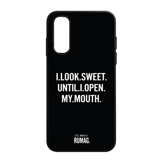 RUMAG Telefoonhoes Samsung - I look sweet until I open my mouth
