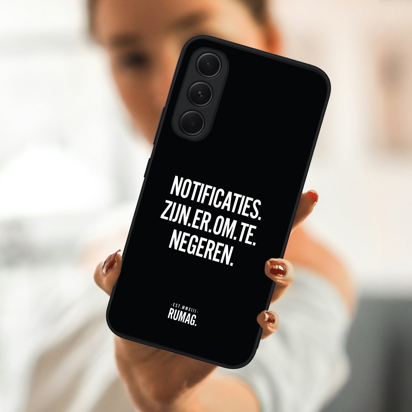 RUMAG Telefoonhoes Samsung- Notificaties zijn er om te negeren