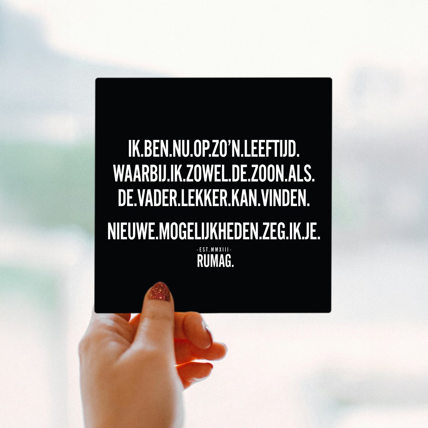 RUMAG Tegel - Ik ben nu op zo'n leeftijd