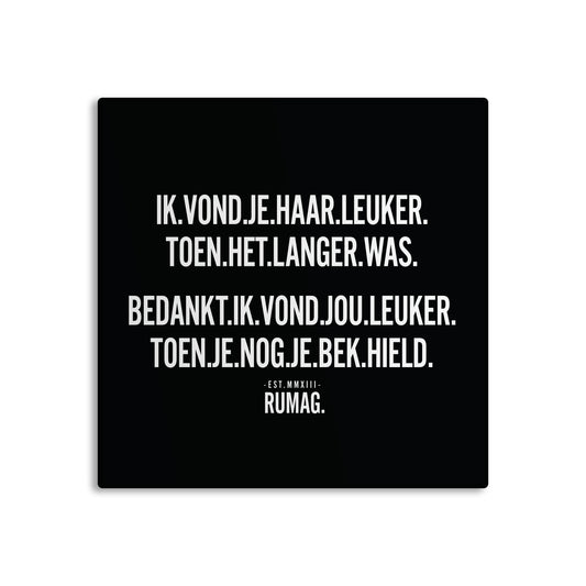 RUMAG Tegel - Ik vond je haar leuker toen het langer was