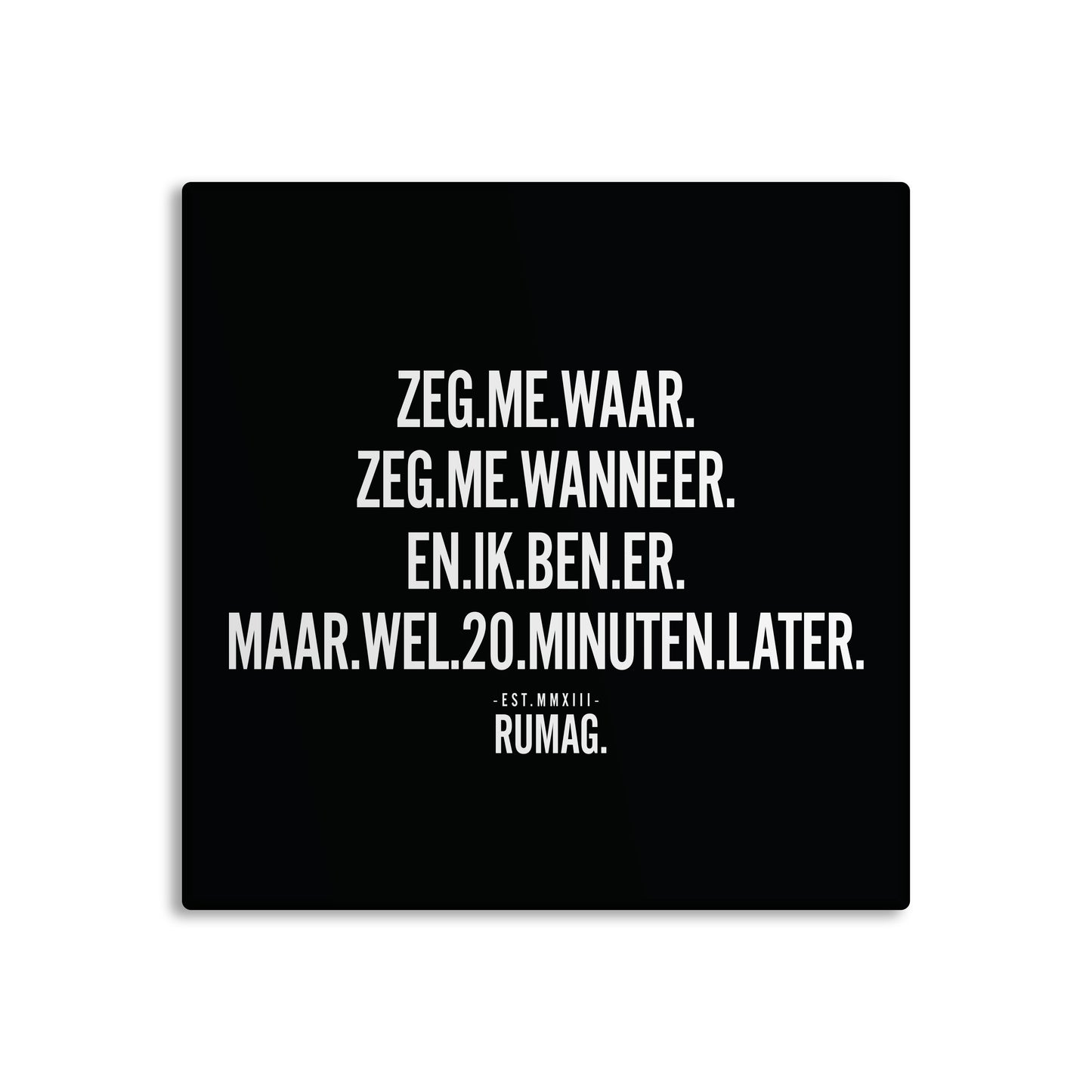 RUMAG Tegel - Maar wel 20 minuten later