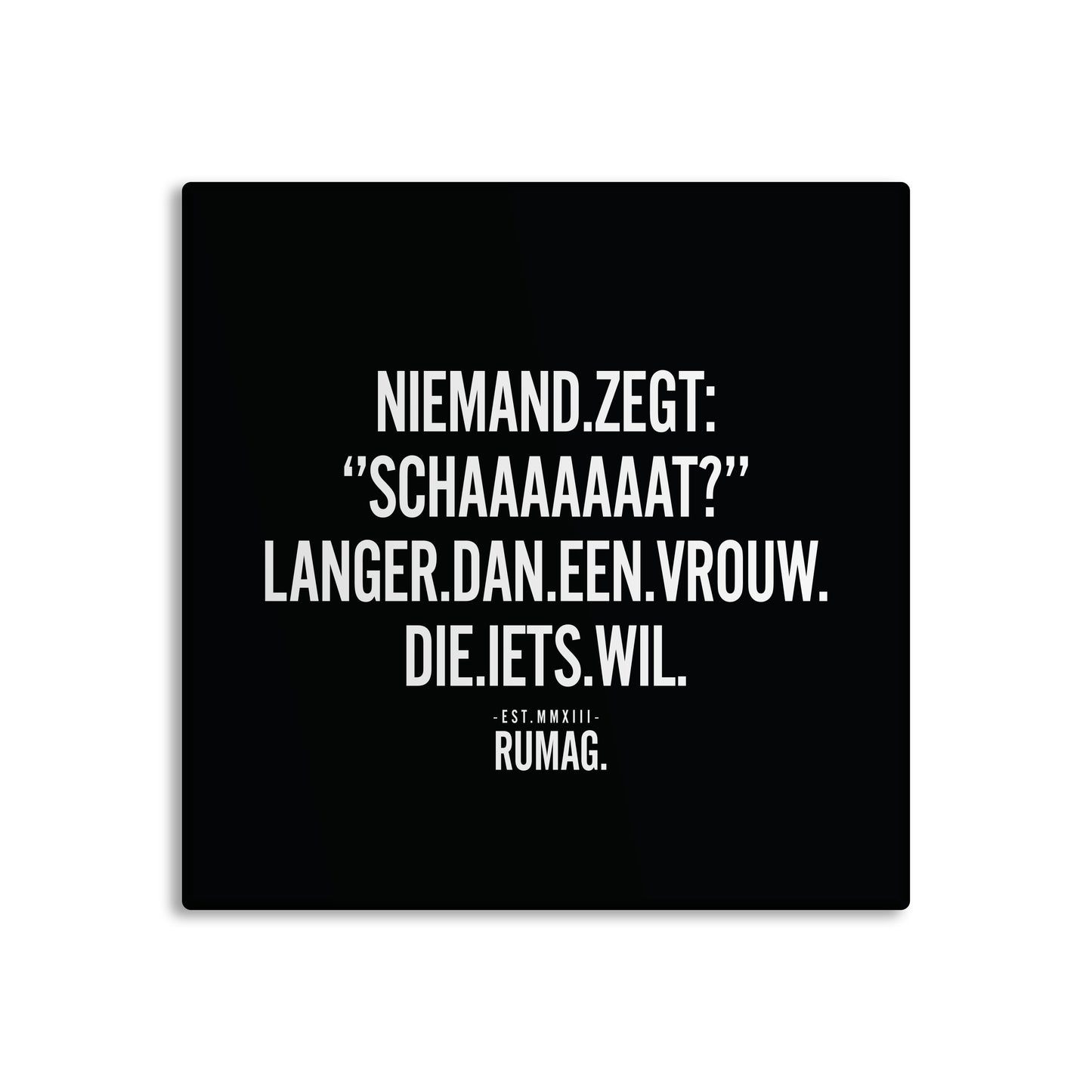 RUMAG Tegel - Niemand zegt schaaaaaat