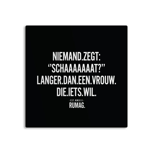RUMAG Tegel - Niemand zegt schaaaaaat