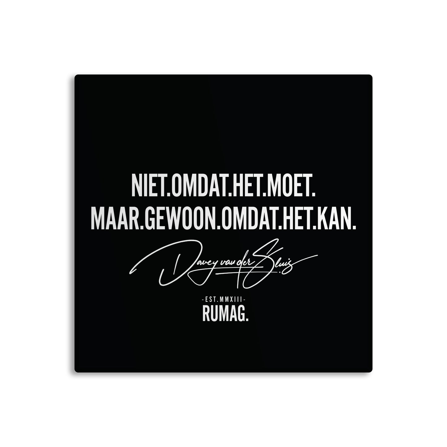 RUMAG Tegel - Omdat het kan - Davey