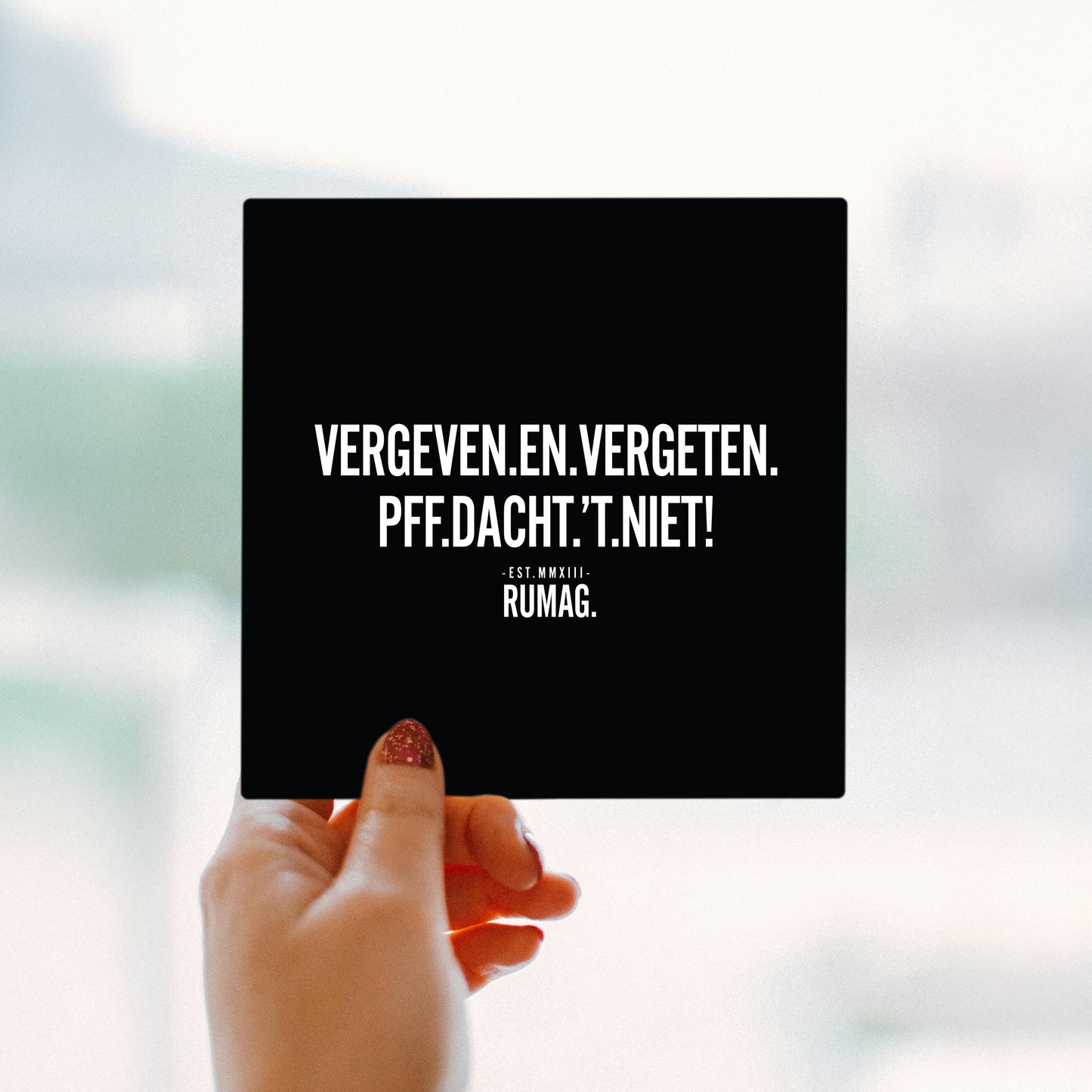 RUMAG Tegel - Vergeven en vergeten