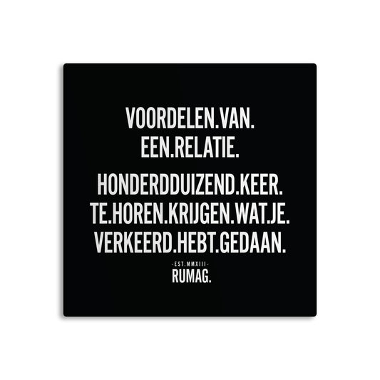 RUMAG Tegel - Voordelen van een relatie