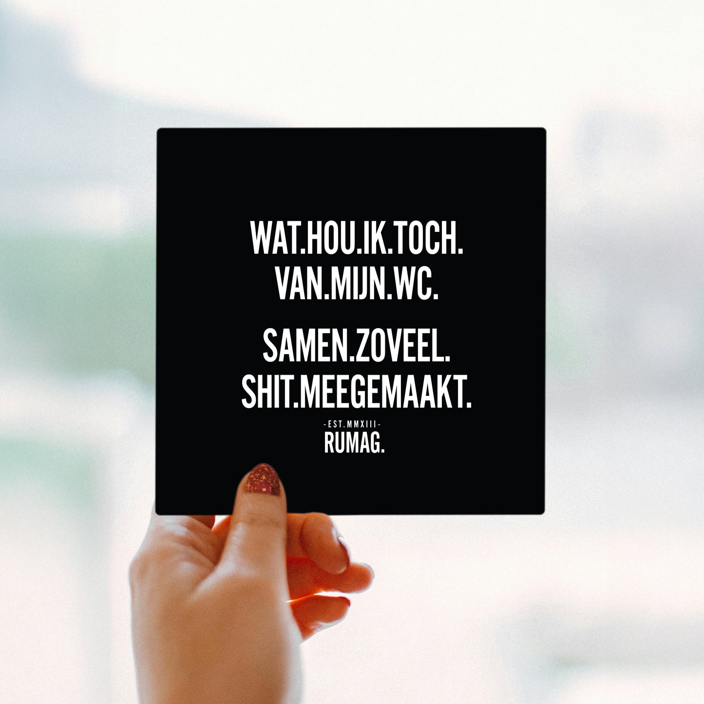 RUMAG Tegel - Wat hou ik toch van mijn wc