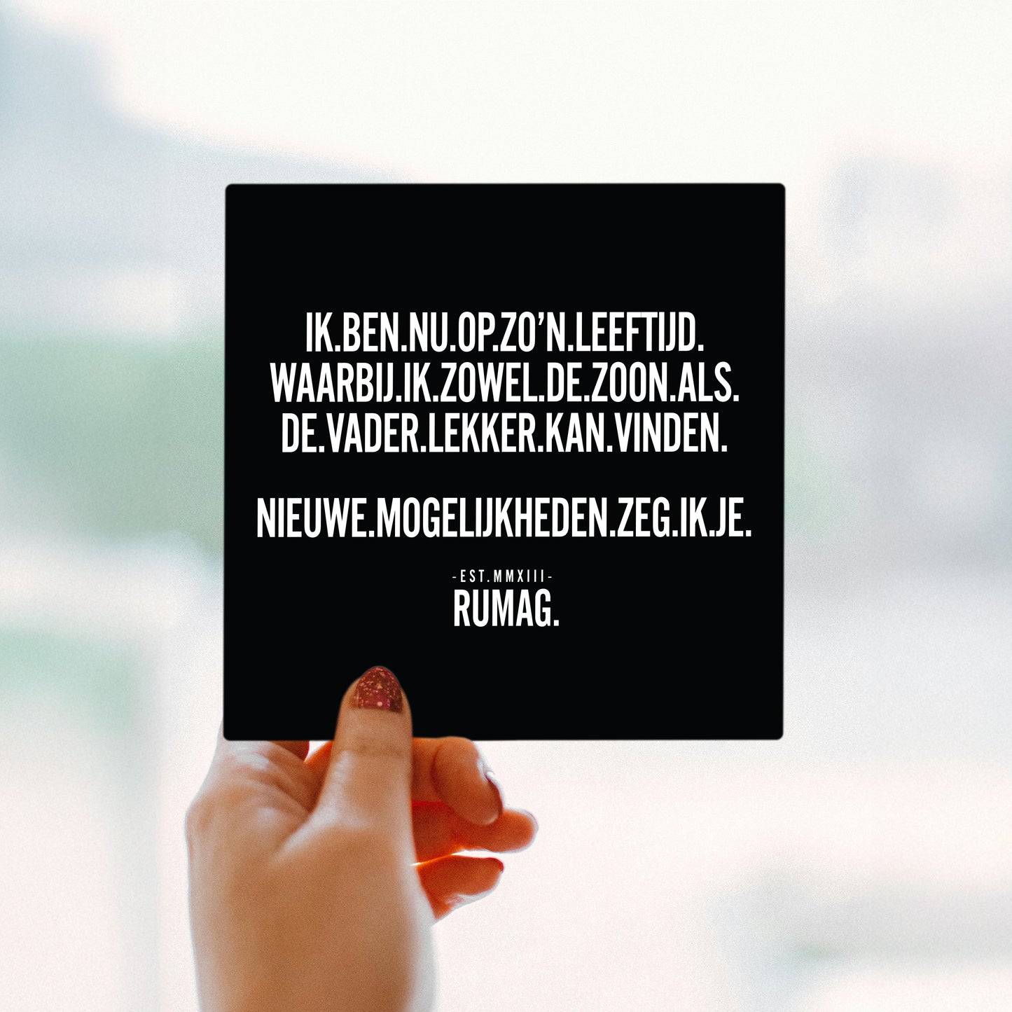 RUMAG Tegel - Ik ben nu op zo'n leeftijd