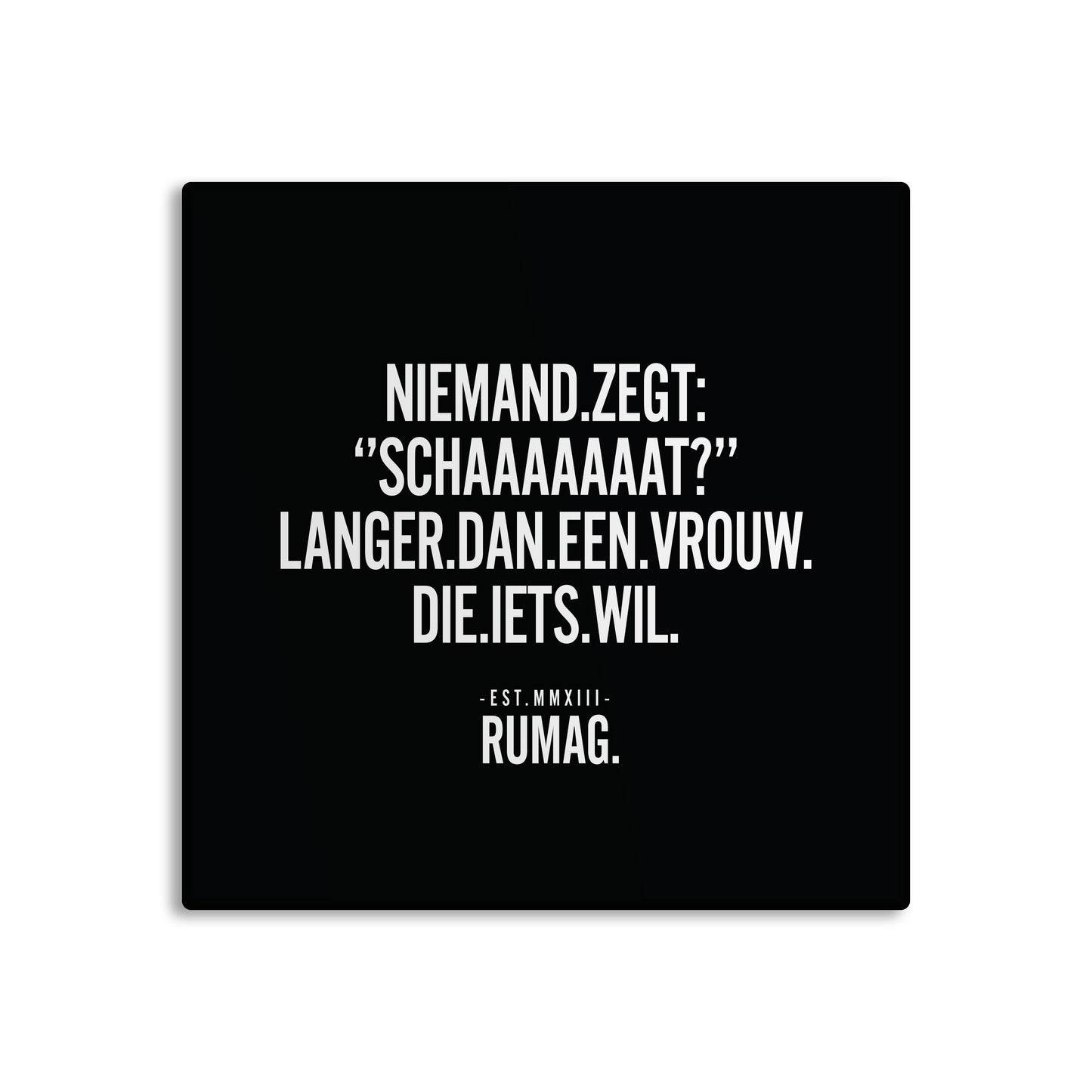 RUMAG Tegel - Niemand zegt schaaaaaat