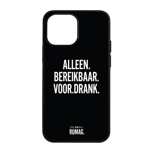 RUMAG Telefoonhoes iPhone - Alleen bereikbaar voor drank