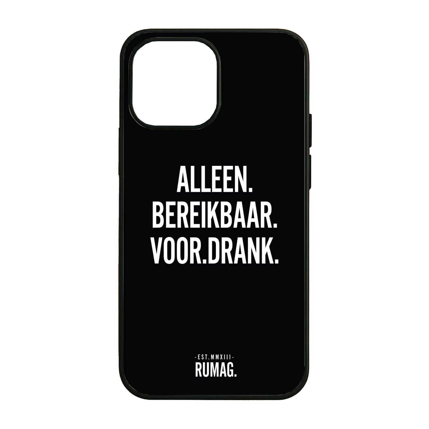 RUMAG Telefoonhoes iPhone - Alleen bereikbaar voor drank