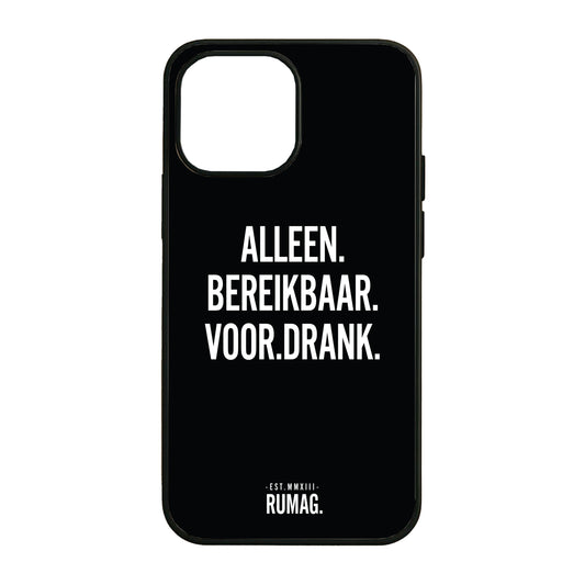 RUMAG Telefoonhoes iPhone - Alleen bereikbaar voor drank
