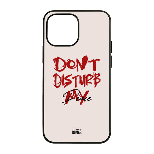RUMAG Telefoonhoes iPhone - Don't disturb my peace WIT