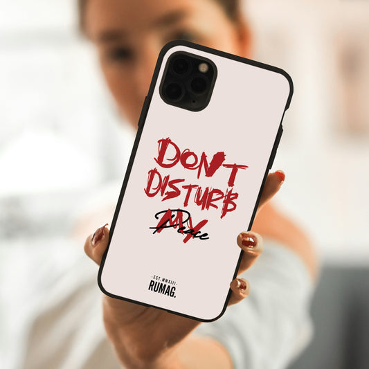 RUMAG Telefoonhoes iPhone - Don't disturb my peace WIT